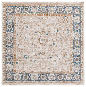 Safavieh Finley Elegant Traditional Runner Rug - Soft Polyester, Power Loomed, Classic Grey/Beige Charm For Home Blue ,Beige Polyester Fin316m-7sq