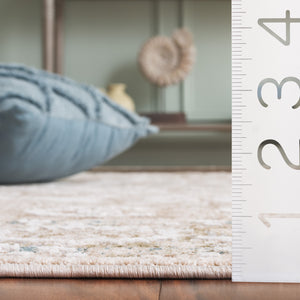 Safavieh Finley Elegant Traditional Runner Rug - Soft Polyester, Power Loomed, Classic Grey/Beige Charm For Home Green ,Beige Polyester Fin316y-5