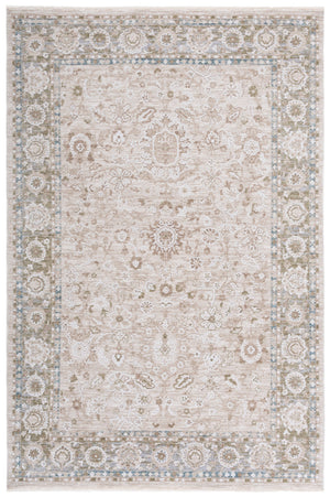 Safavieh Finley Elegant Traditional Runner Rug - Soft Polyester, Power Loomed, Classic Grey/Beige Charm For Home Green ,Beige Polyester Fin316y-5