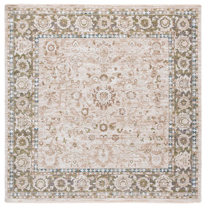 Safavieh Finley Elegant Runner Rug In Grey And Beige - Traditional Charm For Hallways & Narrow Spaces Green ,Beige Polyester Fin316y-4