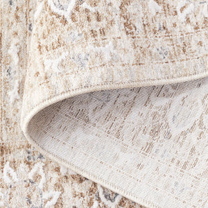 Safavieh Finley Elegant Runner Rug - Stylish Power Loomed Design For Hallways, Traditional & Modern Spaces Brown ,Grey Polyester Fin318t-5