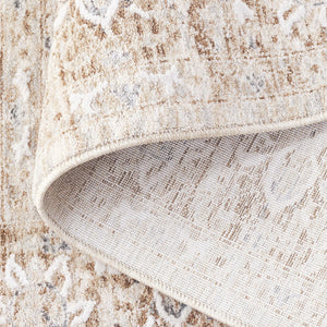 Safavieh Finley Elegant Traditional Runner Rug – Luxurious Polyester, Perfect For Hallways And Long Spaces Brown ,Grey Polyester Fin318t-4