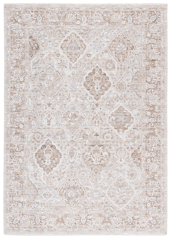 Safavieh Finley Elegant Traditional Runner Rug – Luxurious Polyester, Perfect For Hallways And Long Spaces Brown ,Grey Polyester Fin318t-4
