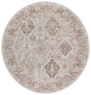 Safavieh Finley Elegant Runner Rug - Stylish Power Loomed Design For Hallways, Traditional & Modern Spaces Brown ,Grey Polyester Fin318t-7r