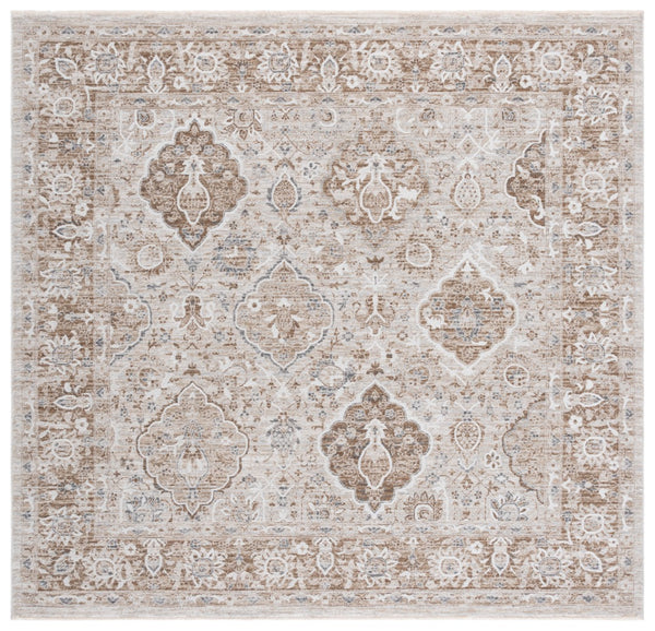 Safavieh Finley Elegant Traditional Runner Rug – Luxurious Polyester, Perfect For Hallways And Long Spaces Brown ,Grey Polyester Fin318t-4