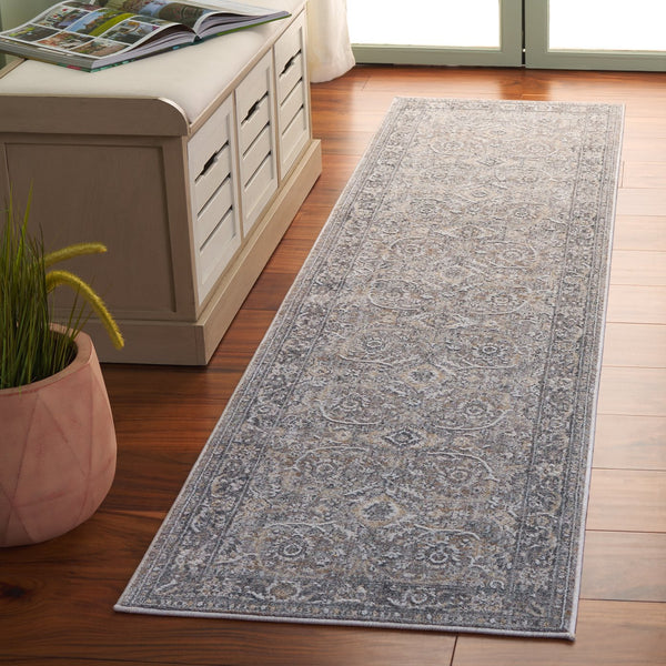 Safavieh Finley Elegant Hallway Runner Rug – Stylish Grey Tones For Classic And Modern Interiors, 8 Feet Long Grey ,Light Grey Polyester Fin320f-28