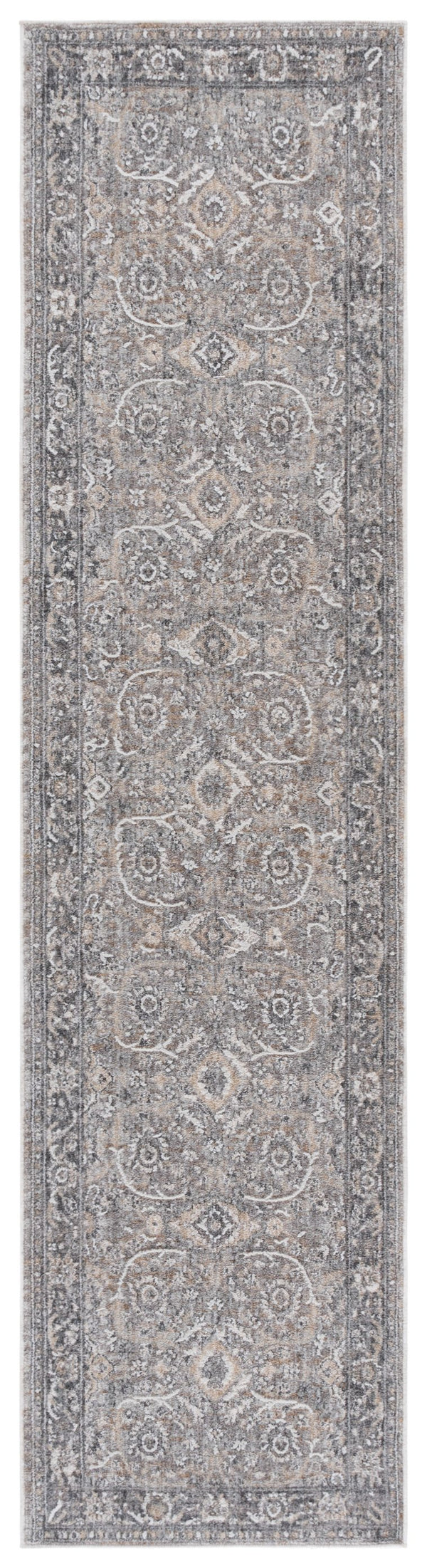 Safavieh Finley Elegant Hallway Runner Rug – Stylish Grey Tones For Classic And Modern Interiors, 8 Feet Long Grey ,Light Grey Polyester Fin320f-28