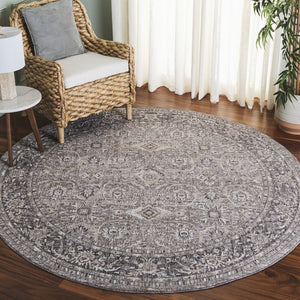 Safavieh Finley Elegant Hallway Runner Rug – Stylish Grey Tones For Classic And Modern Interiors, 8 Feet Long Grey ,Light Grey Polyester Fin320f-7r
