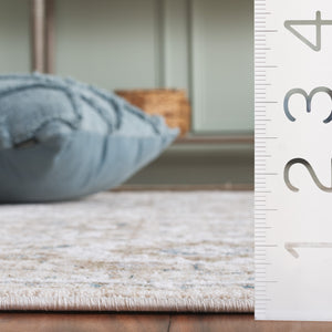 Safavieh Finley Runner Rug - Elegant Power Loomed Design In Warm Tones For Hallways And Narrow Spaces Beige ,Blue Polyester Fin322b-5