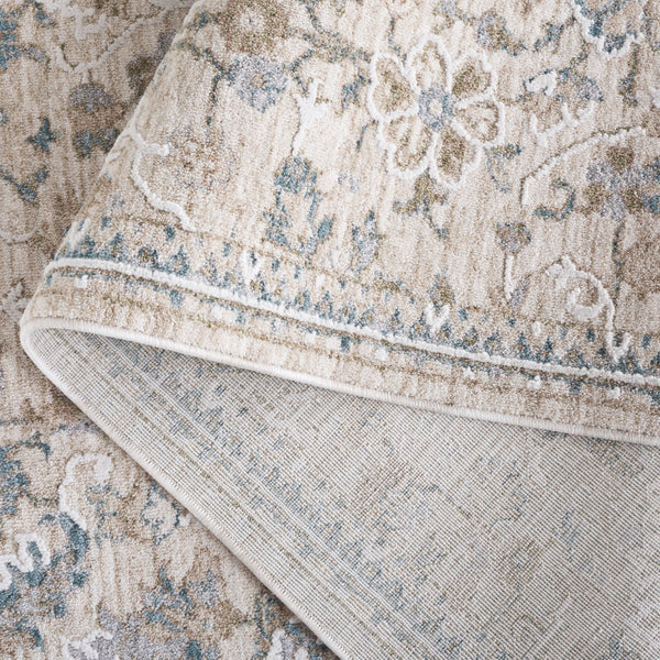 Safavieh Finley Elegant Hallway Runner Rug - Durable Polyester, Traditional Design, Perfect For Any Space Beige ,Blue Polyester Fin322b-210