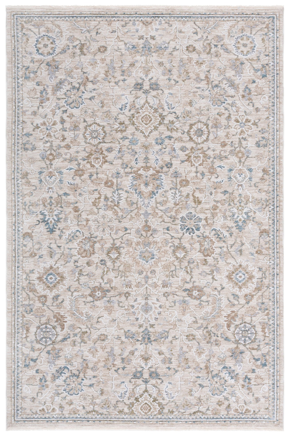 Safavieh Finley Runner Rug - Elegant Power Loomed Design In Warm Tones For Hallways And Narrow Spaces Beige ,Blue Polyester Fin322b-5
