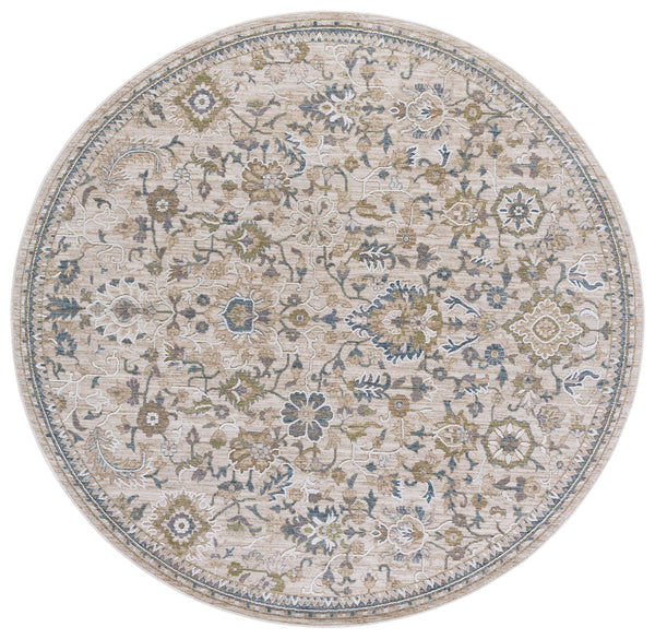 Safavieh Finley Runner Rug - Elegant Power Loomed Design In Warm Tones For Hallways And Narrow Spaces Beige ,Blue Polyester Fin322b-7r