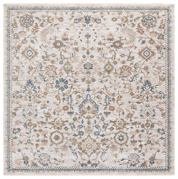 Safavieh Finley Runner Rug - Elegant Power Loomed Design In Warm Tones For Hallways And Narrow Spaces Beige ,Blue Polyester Fin322b-7sq