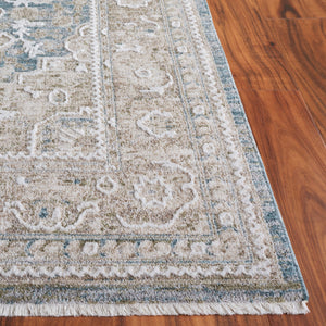 Safavieh Finley Elegant Turkish Runner Rug - Timeless Traditional Style For Hallways And Narrow Spaces Blue ,Beige Polyester Fin324m-5