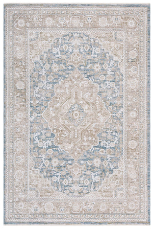 Safavieh Finley Elegant Turkish Runner Rug - Timeless Traditional Style For Hallways And Narrow Spaces Blue ,Beige Polyester Fin324m-5