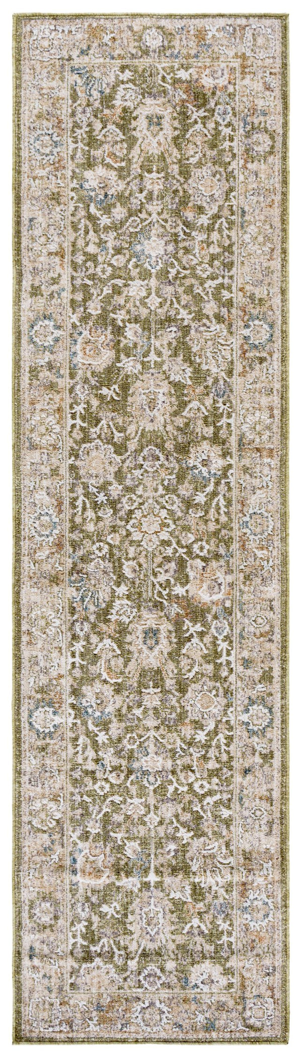 Safavieh Finley Area Rug - Elegant Runner In Calming Green And Beige For Hallways And Narrow Spaces Green ,Beige Polyester Fin326y-28
