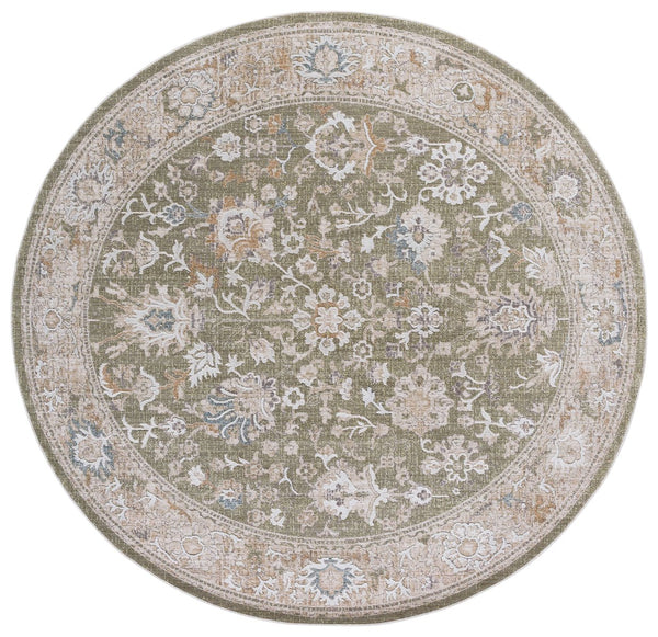 Safavieh Finley Area Rug - Elegant Runner In Calming Green And Beige For Hallways And Narrow Spaces Green ,Beige Polyester Fin326y-7r