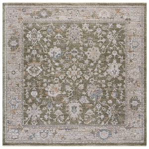 Safavieh Finley Elegant Power Loomed Area Rug - Soft Polyester Design For Stylish Hallways And Corridors Green ,Beige Polyester Fin326y-9