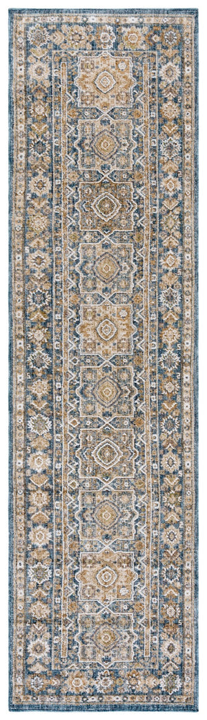 Safavieh Finley Stunning Power Loomed Rug In Elegant Traditional Style For Timeless Home Décor Appeal Blue ,Beige Polyester Fin328m-4