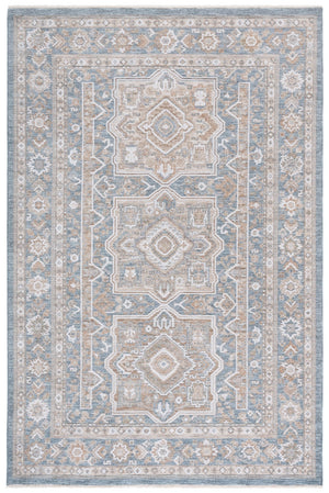 Safavieh Finley Stunning Power Loomed Rug In Elegant Traditional Style For Timeless Home Décor Appeal Blue ,Beige Polyester Fin328m-4
