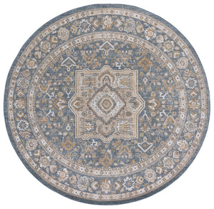 Safavieh Finley Stunning Power Loomed Rug In Elegant Traditional Style For Timeless Home Décor Appeal Blue ,Beige Polyester Fin328m-4