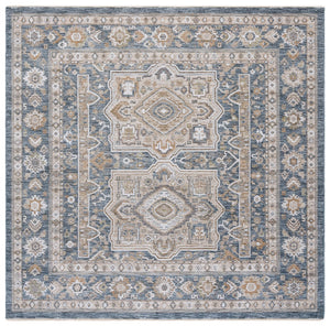 Safavieh Finley Stunning Power Loomed Rug In Elegant Traditional Style For Timeless Home Décor Appeal Blue ,Beige Polyester Fin328m-4