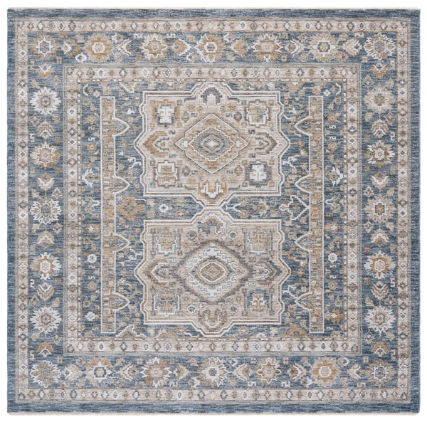 Safavieh Finley Stunning Power Loomed Rug In Elegant Traditional Style For Timeless Home Décor Appeal Blue ,Beige Polyester Fin328m-4