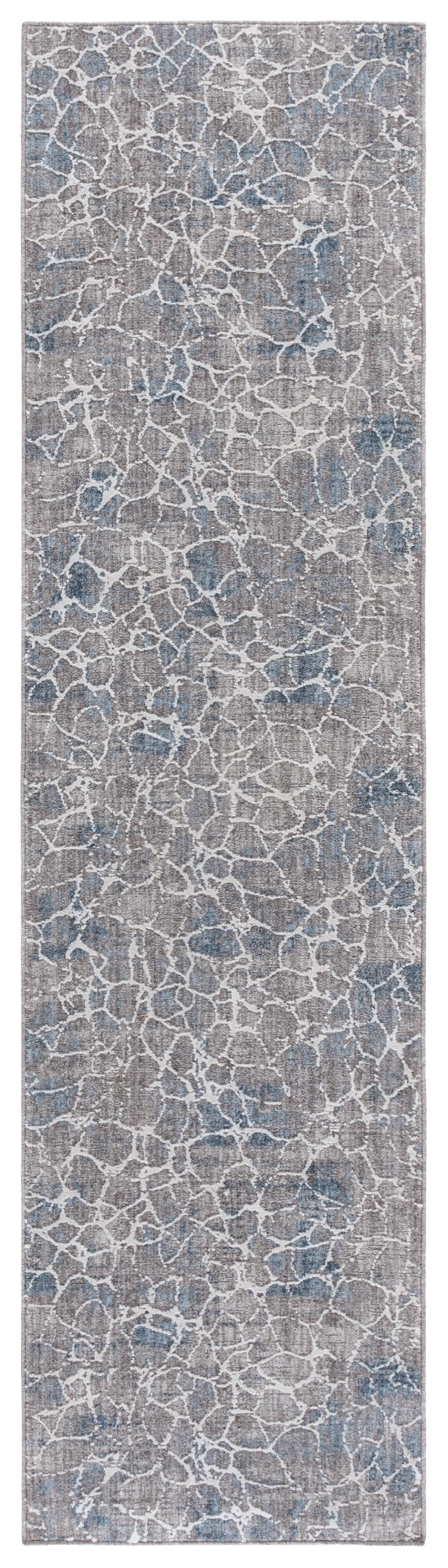 Safavieh Finley Modern Runner Rug – Stylish Grey And Blue Design Perfect For Hallways And Narrow Spaces Grey ,Blue Polyester Finm332f-7r