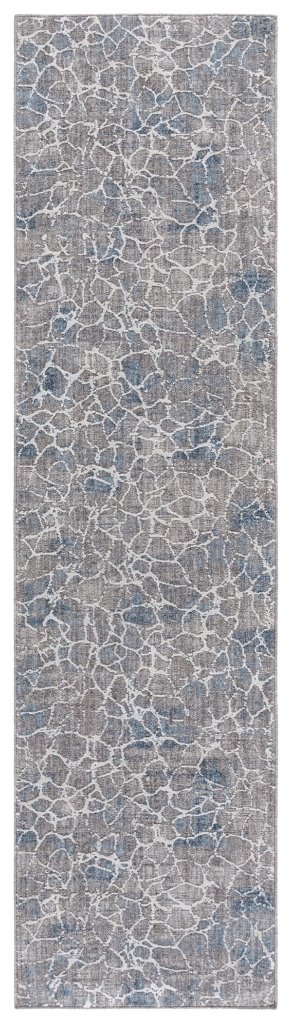Safavieh Finley Modern Runner Rug – Stylish Grey And Blue Design Perfect For Hallways And Narrow Spaces Grey ,Blue Polyester Finm332f-28