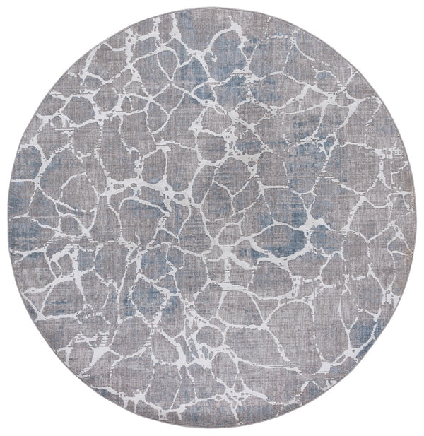 Safavieh Finley Modern Area Rug - Elegant, Power Loomed Polyester Design For Contemporary Home Décor Grey ,Blue Polyester Finm332f-4