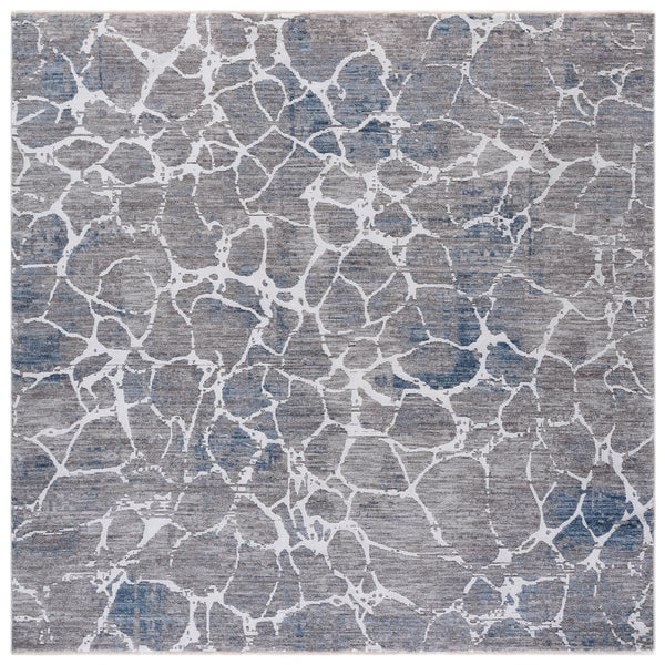Safavieh Finley Modern Runner Rug – Stylish Grey And Blue Design Perfect For Hallways And Narrow Spaces Grey ,Blue Polyester Finm332f-7sq