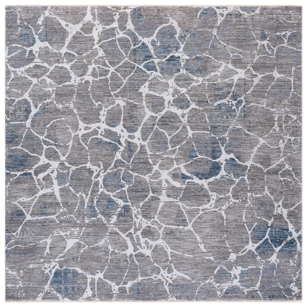Safavieh Finley Modern Area Rug - Elegant, Power Loomed Polyester Design For Contemporary Home Décor Grey ,Blue Polyester Finm332f-4