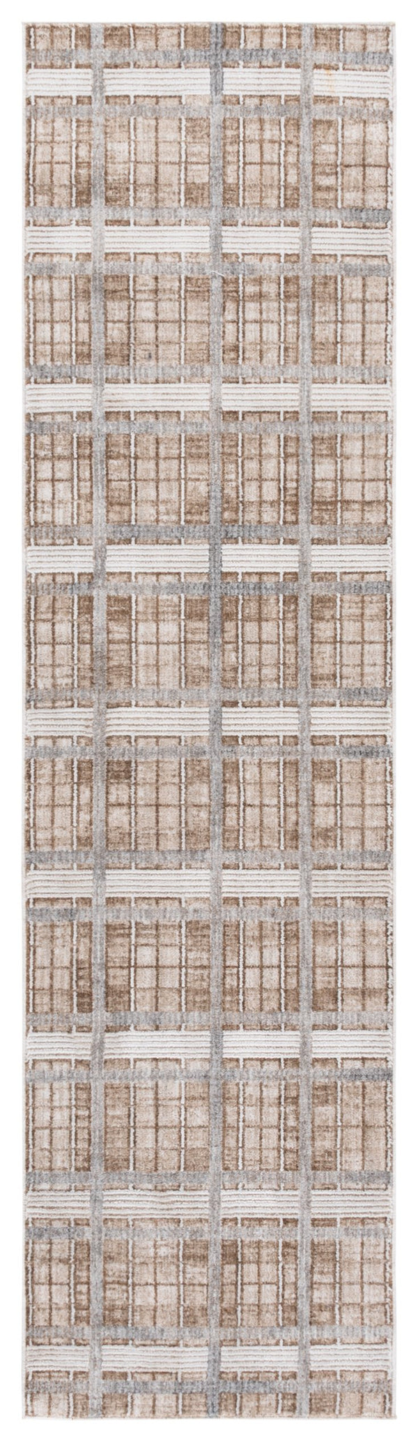 Safavieh Finley Modern Area Rug - Elegant Neutral Design For Hallways And Entryways, Crafted In Turkey Beige ,Grey Polyester Finm334b-28