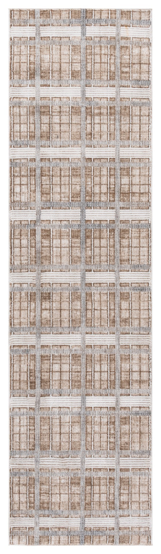 Safavieh Finley Modern Area Rug - Stylish Hallway Accent With Elegant Beige And Grey Tones For Any Space Beige ,Grey Polyester Finm334b-9
