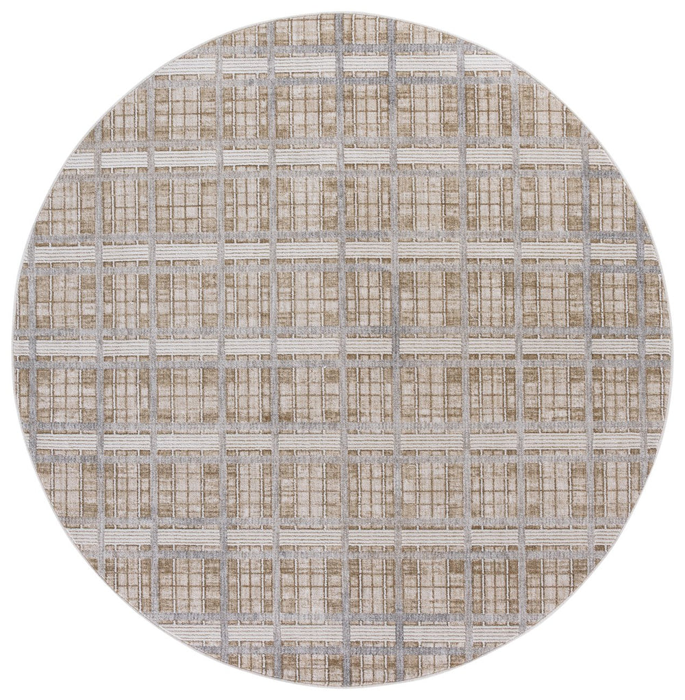 Safavieh Finley Modern Area Rug - Elegant Neutral Design For Hallways And Entryways, Crafted In Turkey Beige ,Grey Polyester Finm334b-7r