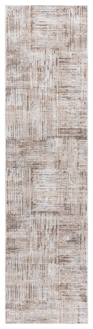 Safavieh Finley Modern Runner Rug - Elegant Polyester Design For Hallways, Entryways & Minimalist Decor Ivory ,Beige Polyester Finm336a-28