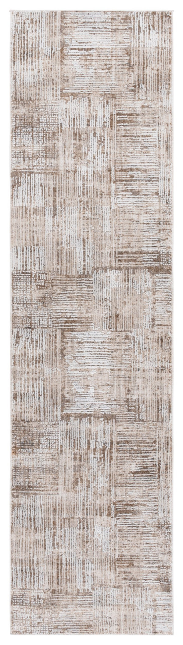 Safavieh Finley Modern Runner Rug - Elegant Polyester Design For Hallways, Entryways & Minimalist Decor Ivory ,Beige Polyester Finm336a-28