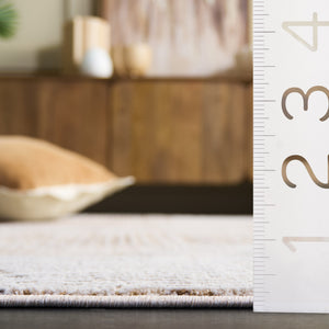 Safavieh Finley Modern Runner Rug - Elegant Polyester Design For Hallways, Entryways & Minimalist Decor Ivory ,Beige Polyester Finm336a-5