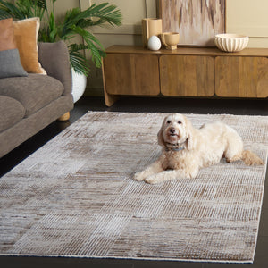 Safavieh Finley Modern Runner Rug - Elegant Polyester Design For Hallways, Entryways & Minimalist Decor Ivory ,Beige Polyester Finm336a-5