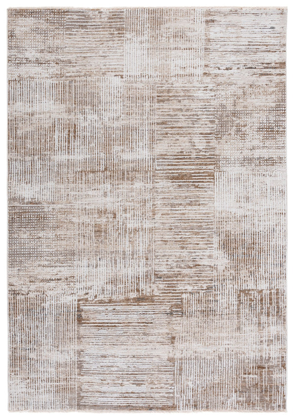Safavieh Finley Modern Runner Rug - Elegant Polyester Design For Hallways, Entryways & Minimalist Decor Ivory ,Beige Polyester Finm336a-5