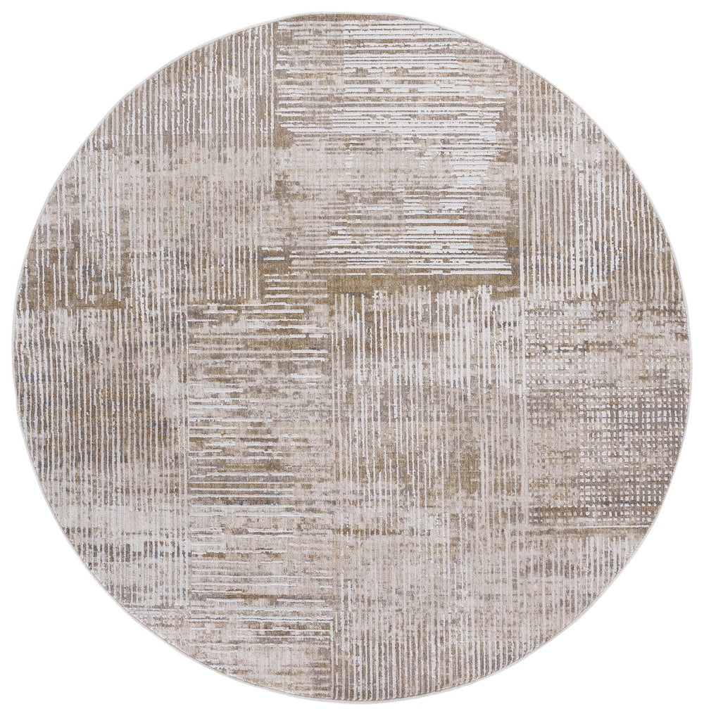 Safavieh Finley Modern Runner Rug - Elegant Polyester Design For Hallways, Entryways & Minimalist Decor Ivory ,Beige Polyester Finm336a-7r