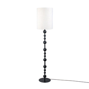 Dovetail,Floor Lamps,,Matte Black Finish Base with White Lamp Shade,Aluminum and Iron with Boucle Fabric Shade,UPS/FedEx,Black,White,,Metal,Fabric,Fabric,,REGULAR 15,$350 - $450 Karla Floor Lamp FIS012-BLCK Dovetail Dovetail