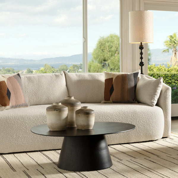 Dovetail,Floor Lamps,,Matte Black Finish Base with White Lamp Shade,Aluminum and Iron with Boucle Fabric Shade,UPS/FedEx,Black,White,,Metal,Fabric,Fabric,,REGULAR 15,$350 - $450 Karla Floor Lamp FIS012-BLCK Dovetail Dovetail