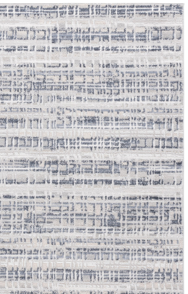Safavieh Flint Low-Profile Blue & Gray Area Rug 5'3"X7'6" — Power-Loomed Turkey, Stain-Resistant, Modern Elegance FIT400M-5