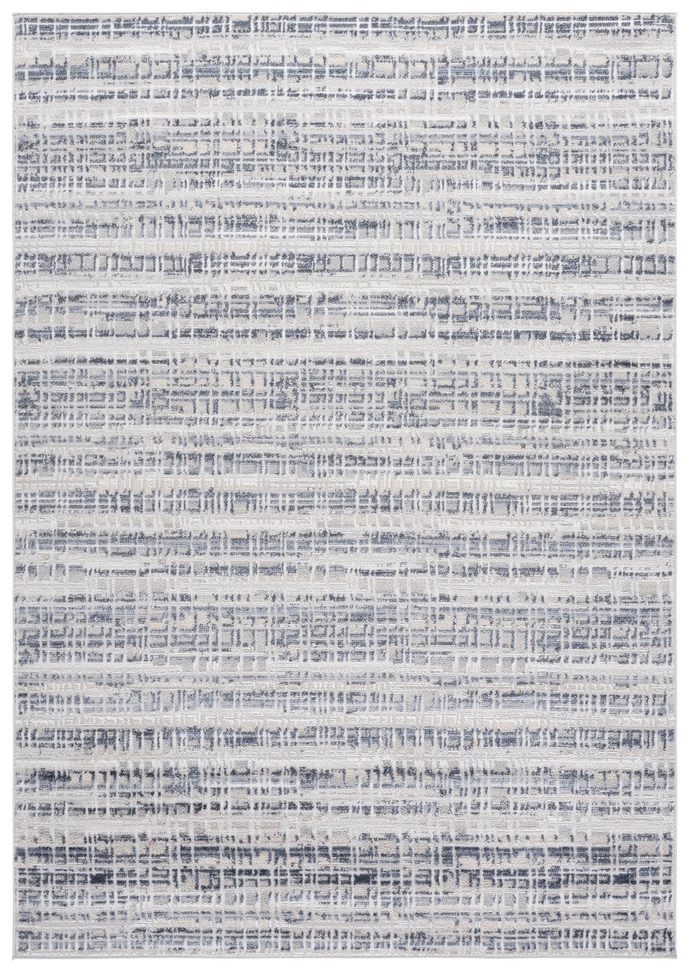 Safavieh Flint Low-Profile Blue & Gray Area Rug 5'3"X7'6" — Power-Loomed Turkey, Stain-Resistant, Modern Elegance FIT400M-5