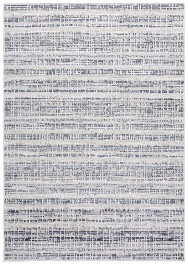 Safavieh Flint Low-Profile Blue & Gray Area Rug 5'3"X7'6" — Power-Loomed Turkey, Stain-Resistant, Modern Elegance FIT400M-5