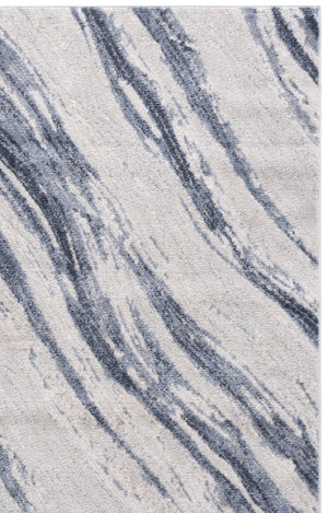 Safavieh Flint Low-Profile Area Rug 5'3"X7'6" Blue Gray — Power-Loomed Turkey, Durable Jute-Latex Backing, Modern Serenity FIT402M-5