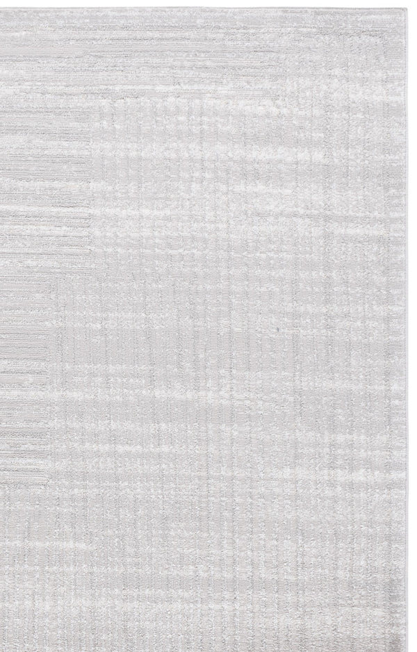 Safavieh Flint Low-Profile Grey Ivory Area Rug 5'3"X7'6" - Durable Power-Loomed Turkey, Stain-Resistant Modern Blend FIT404F-5