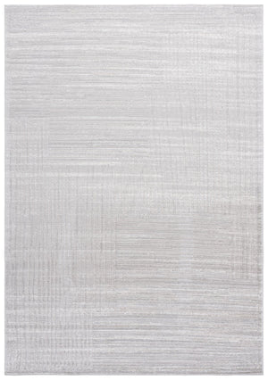 Safavieh Flint Low-Profile Grey Ivory Area Rug 5'3"X7'6" - Durable Power-Loomed Turkey, Stain-Resistant Modern Blend FIT404F-5