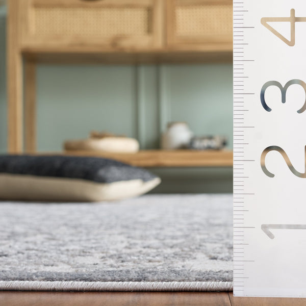 Safavieh Flint Low-Profile Grey Area Rug 5X7.5 – Modern Transitional Power-Loomed, Durable Soft Feel FIT408F-5